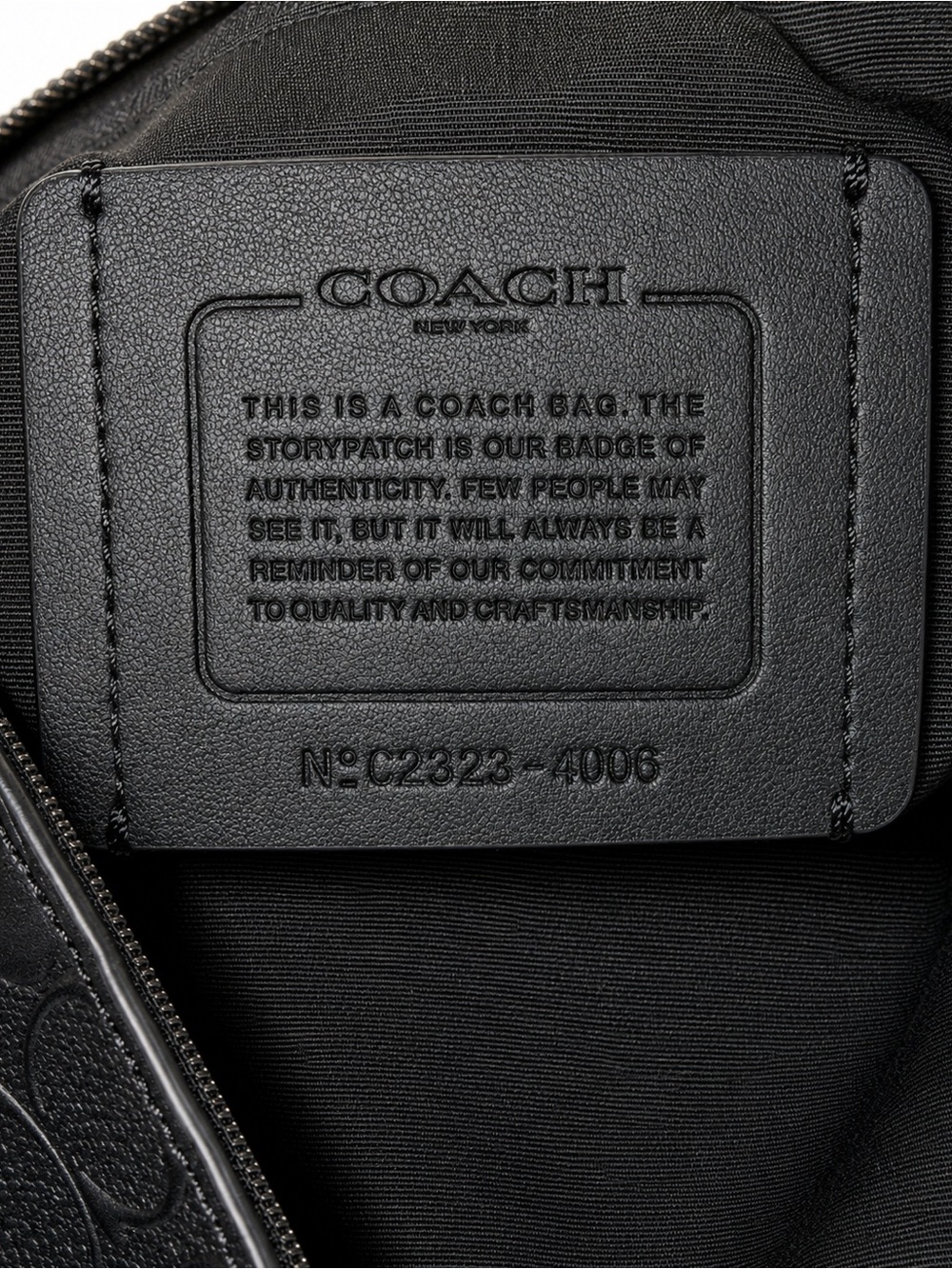 Coach Houston Map Bag Signature Leather Crossbody Black Gunmetal + Dust Bag - Picture 10 of 12